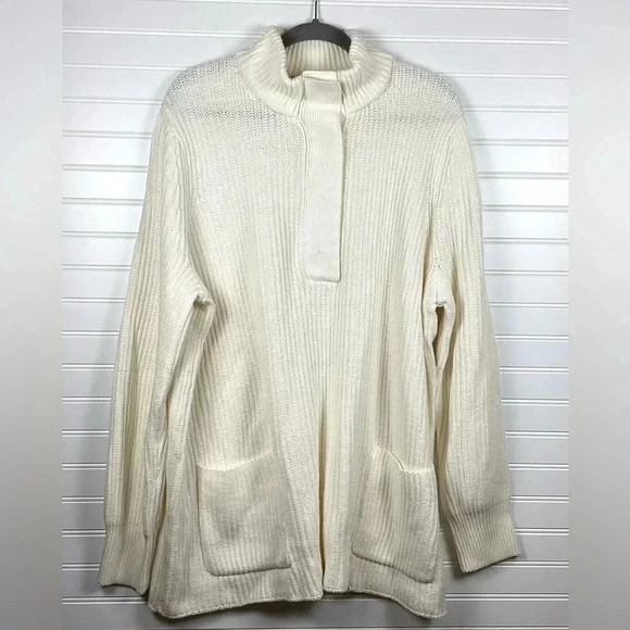 Soft Surroundings NWT Highland Tunic Sweater  Cream Size 3X - Picture 1 of 10